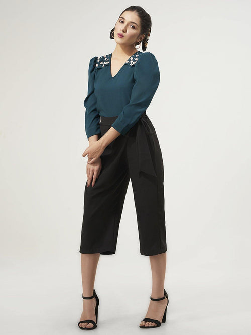 Dark Green Top for Women