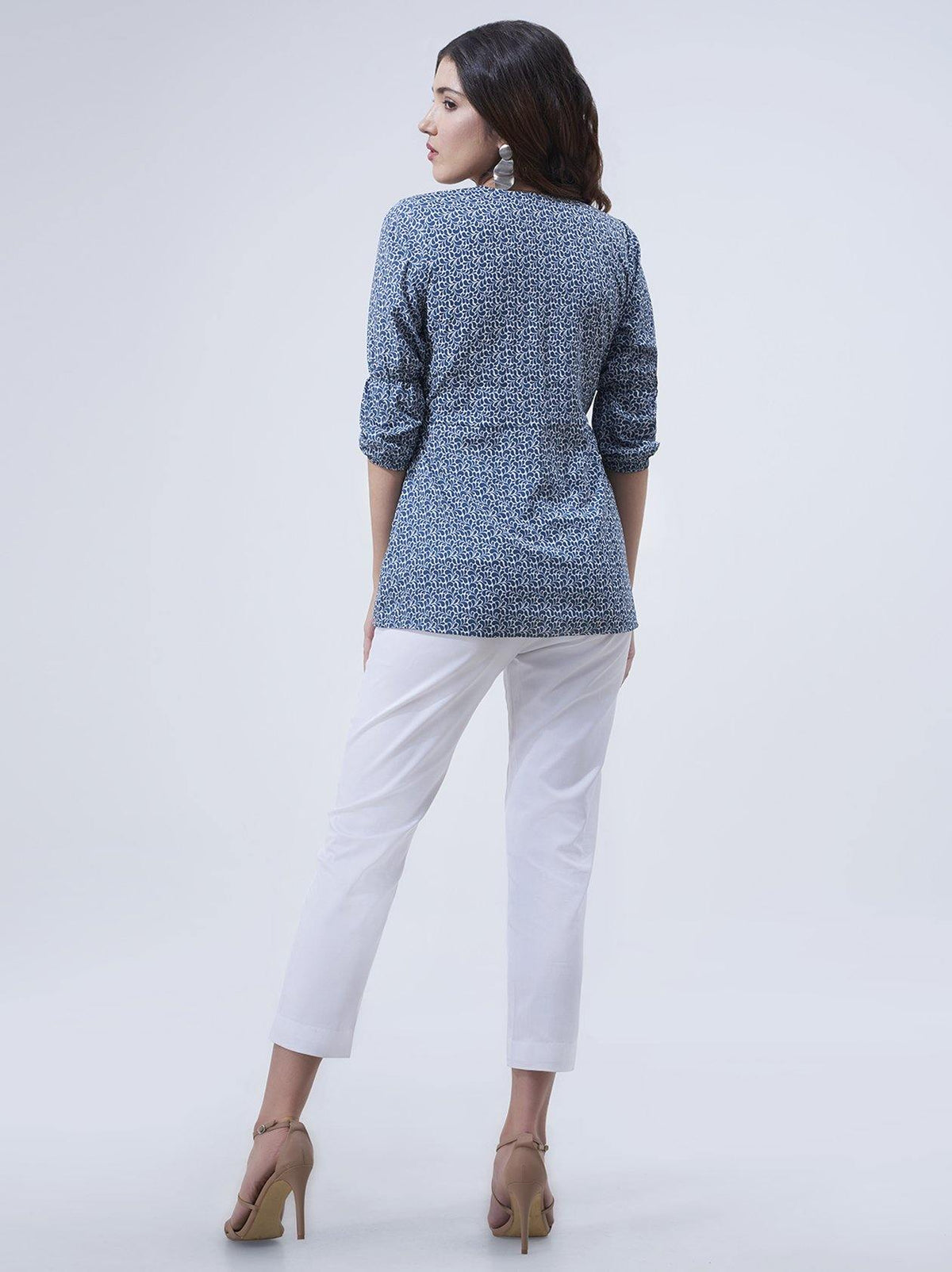Grey Printed Womens Top (GBWT1029) - GOOSEBERY