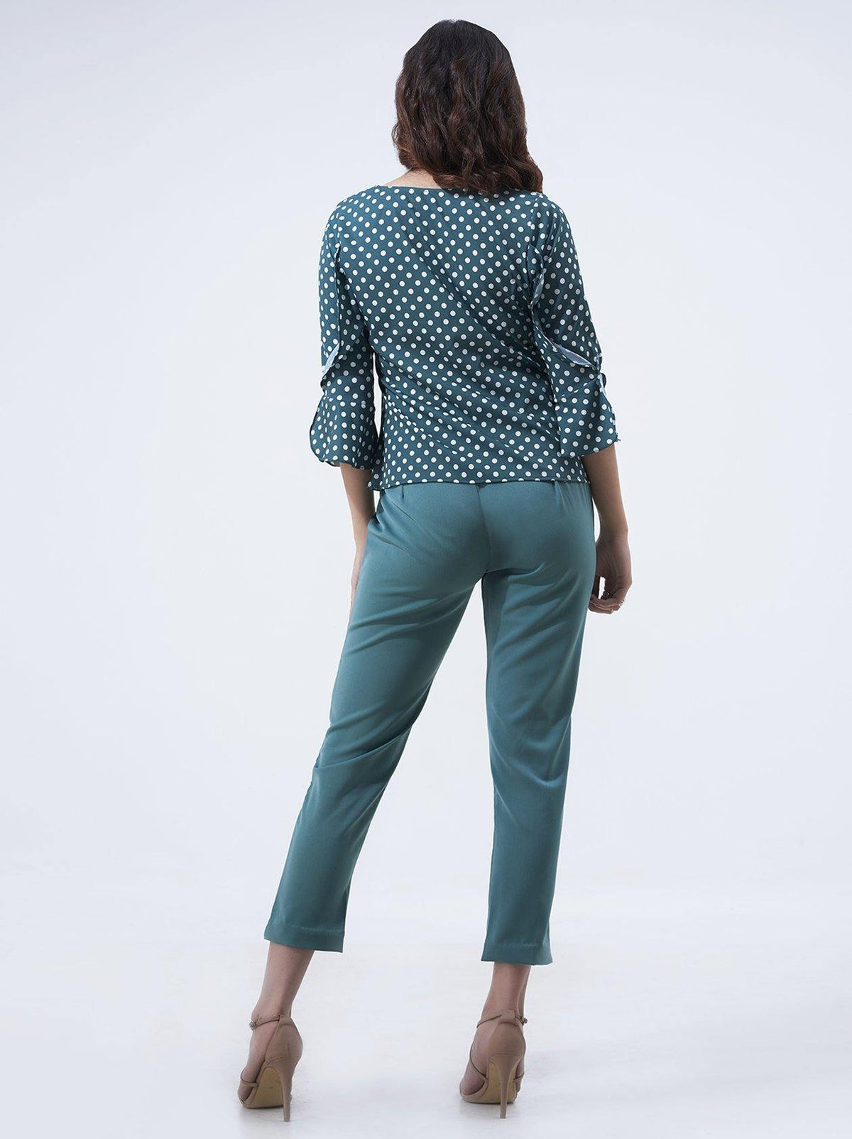 Green Printed Top for Women (GBWT1012) - GOOSEBERY