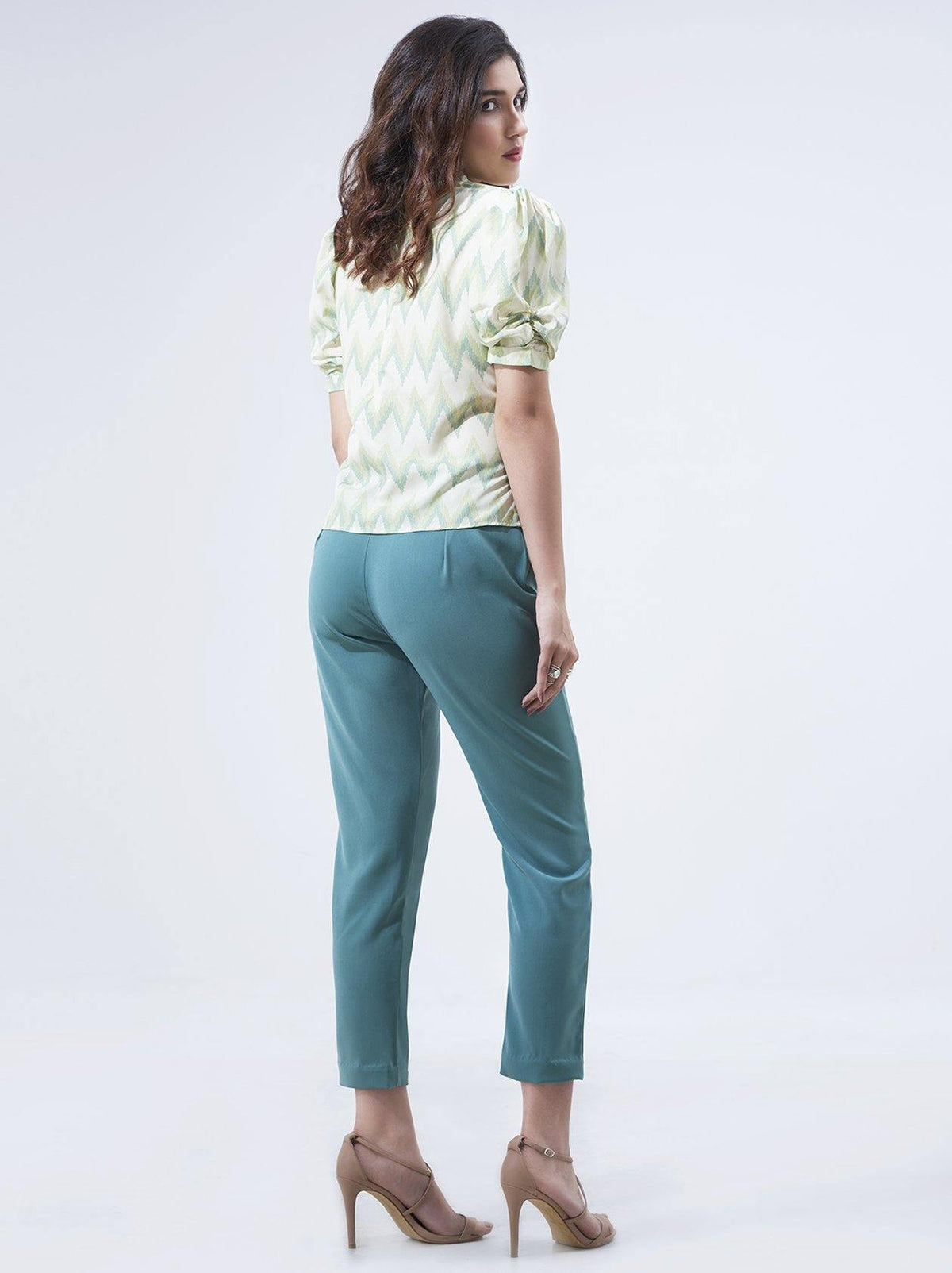 Light Green Tops for Women (GBWT1005) - GOOSEBERY