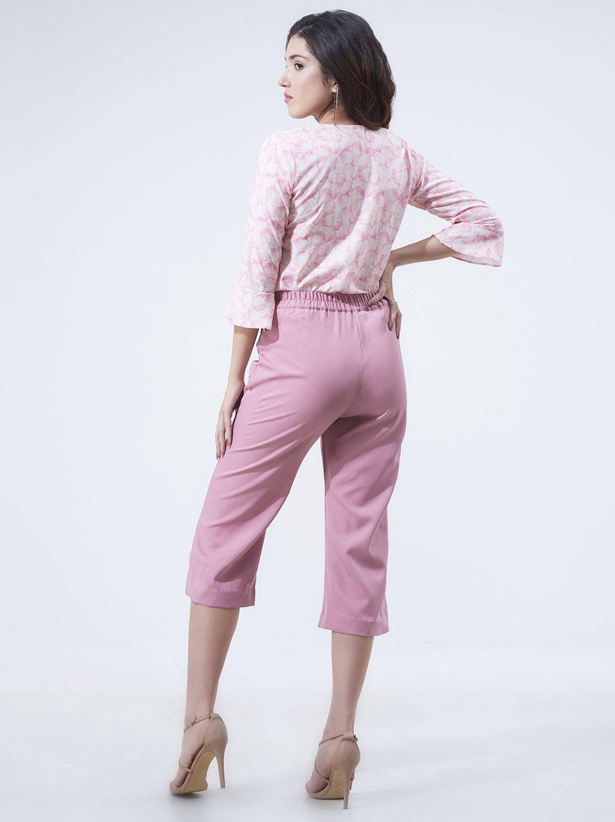 Women Cream Pink Top (GBWT1017) - GOOSEBERY