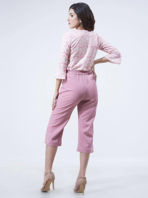 Women Cream Pink Top (GBWT1017) - GOOSEBERY