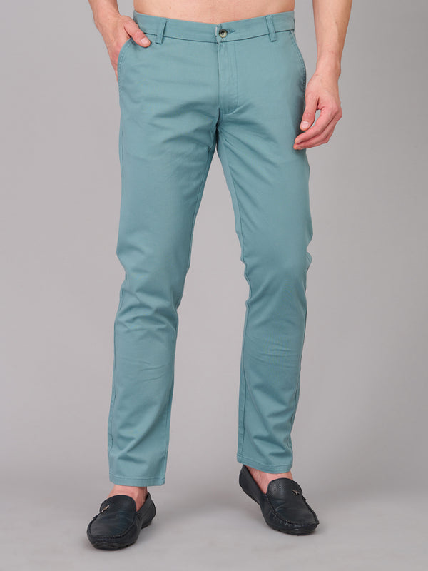 Men Roman Blue Cotton Trouser (GBTMK7655 )