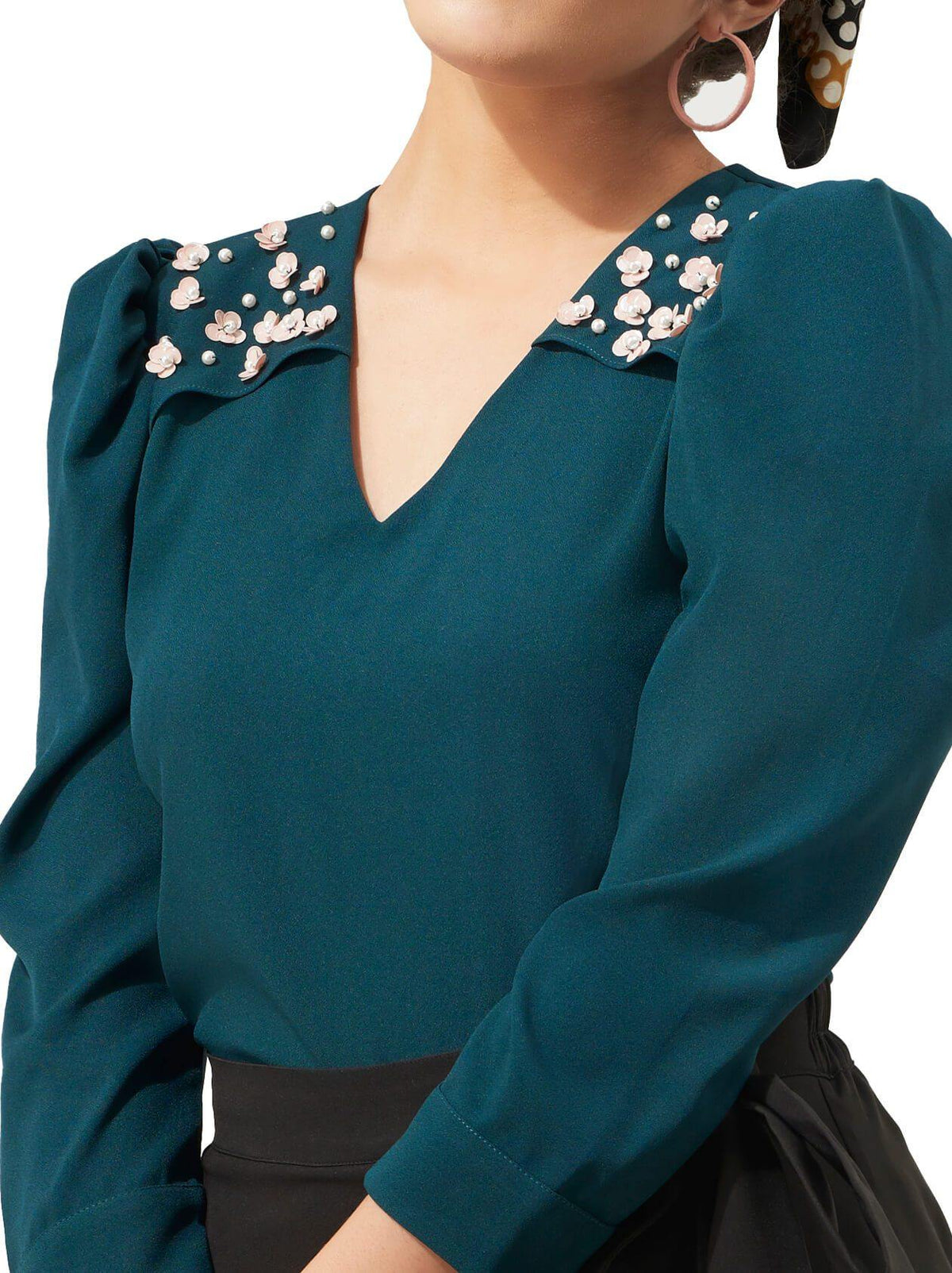 Dark Green Top for Women (GBWT1004) - GOOSEBERY