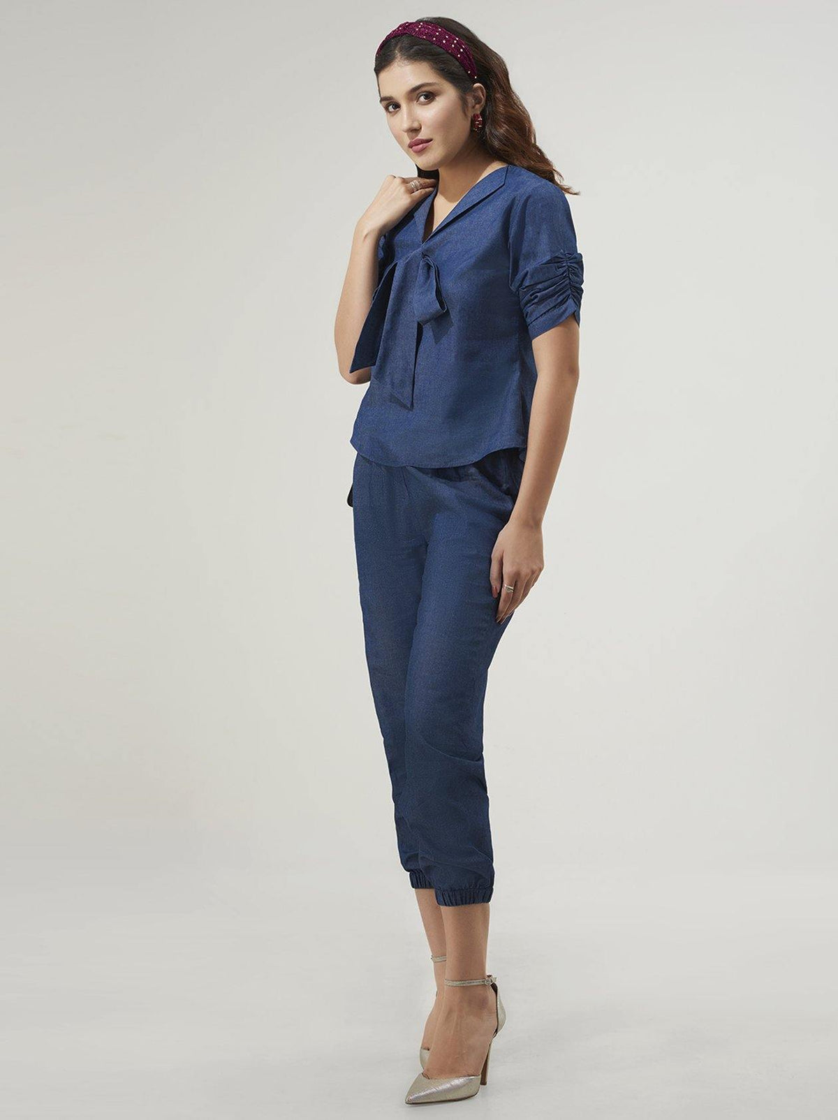 Blue Tops for Women (GBWT1010) - GOOSEBERY