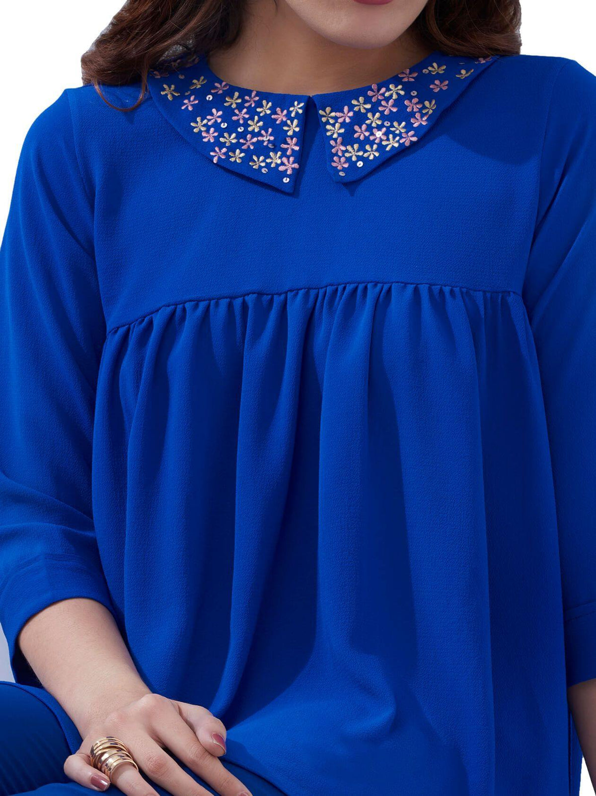 Blue Womens Top (GBWT1015) - GOOSEBERY