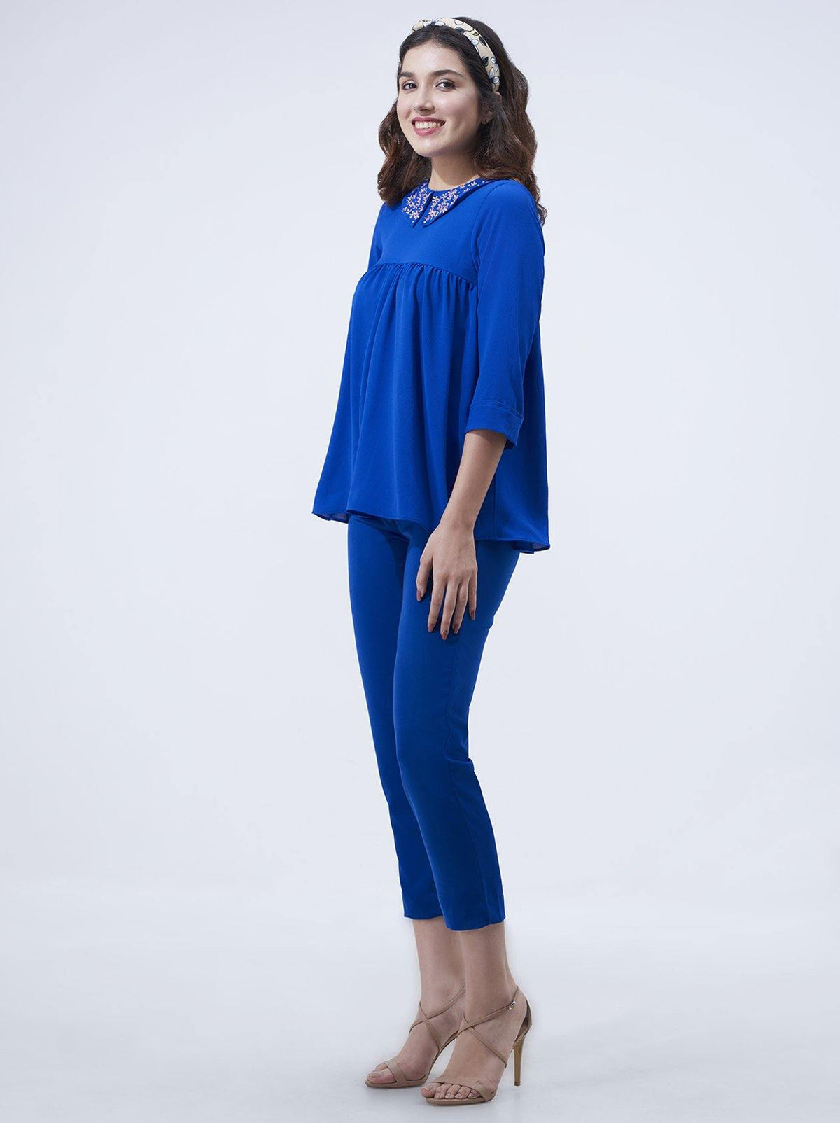Blue Womens Top (GBWT1015) - GOOSEBERY