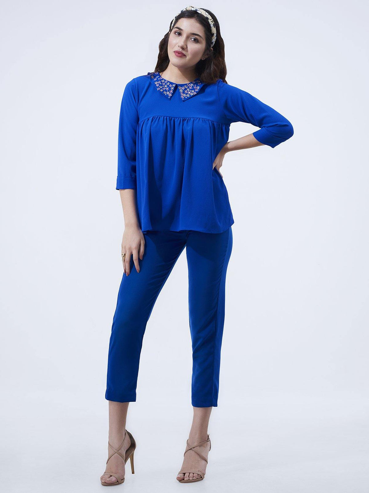 Blue Womens Top (GBWT1015) - GOOSEBERY