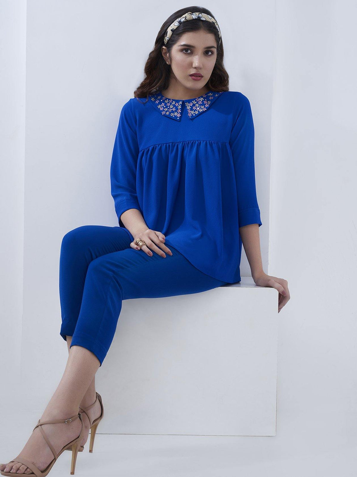 Blue Womens Top (GBWT1015) - GOOSEBERY
