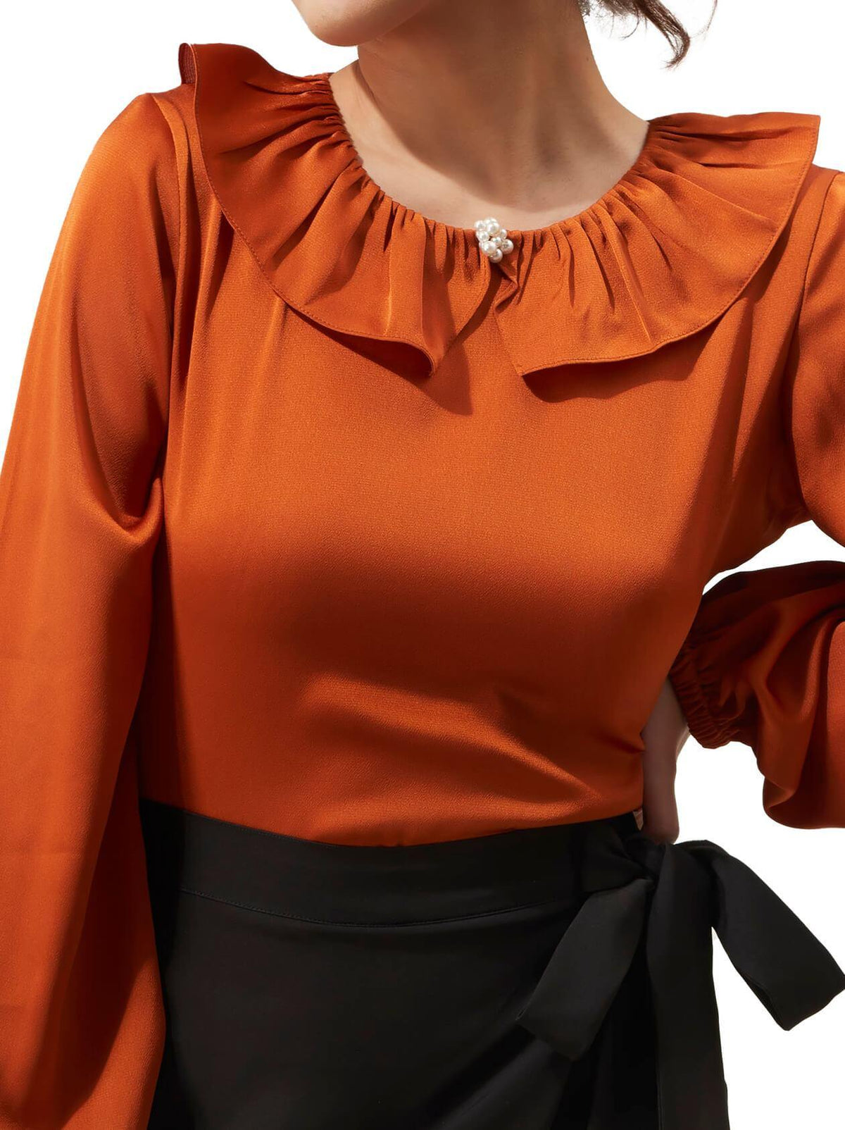 Rust Top for Women (GBWT1018) - GOOSEBERY
