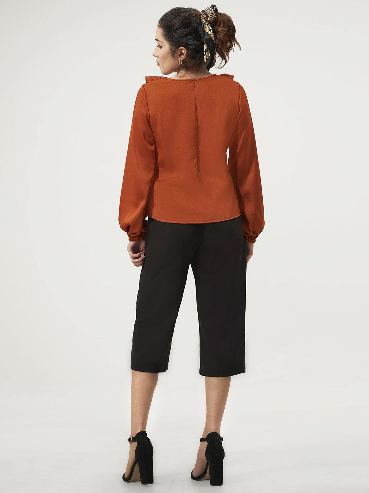 Rust Top for Women (GBWT1018) - GOOSEBERY
