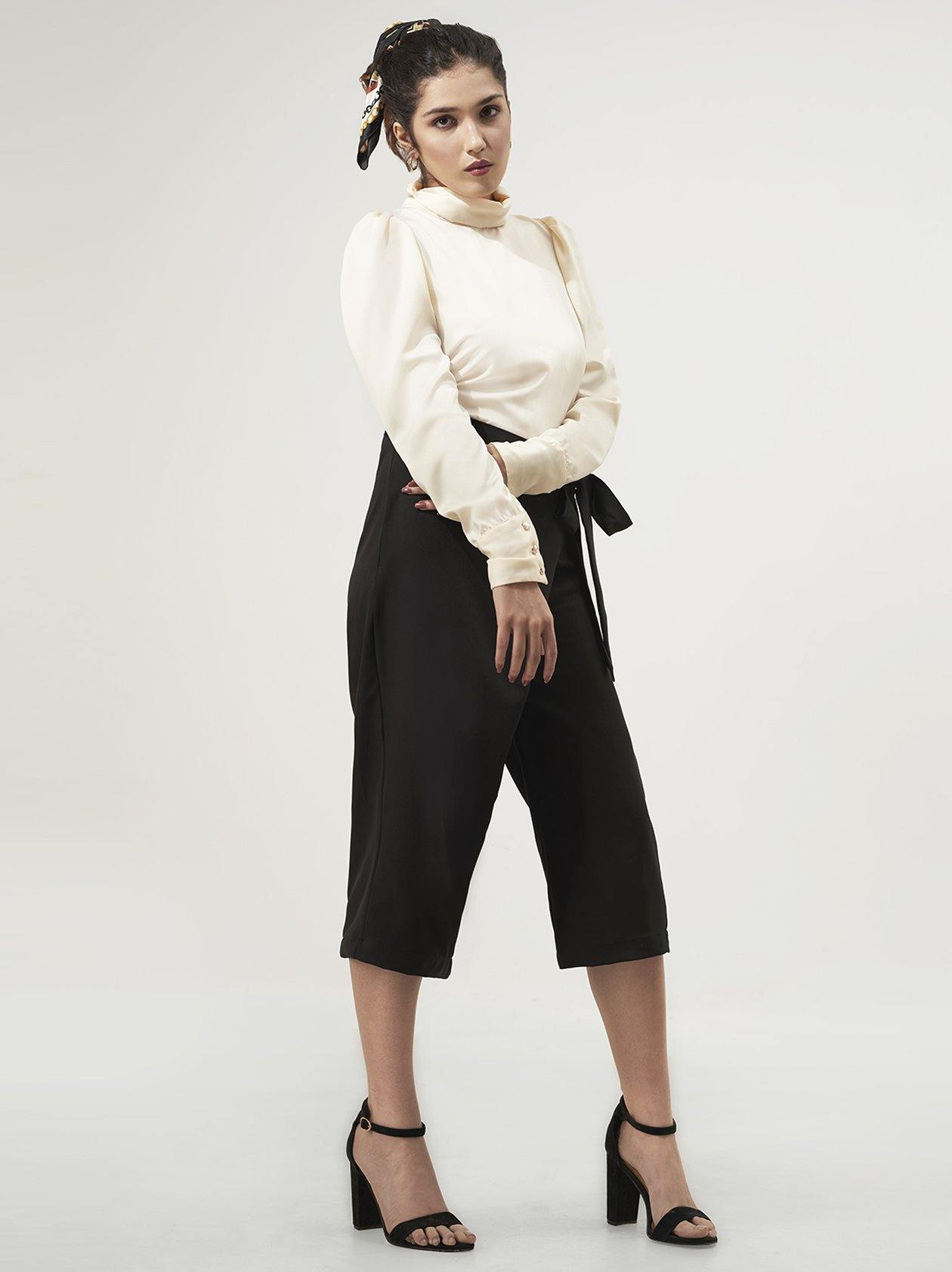 Cream White Top for Women (GBWT1024) - GOOSEBERY