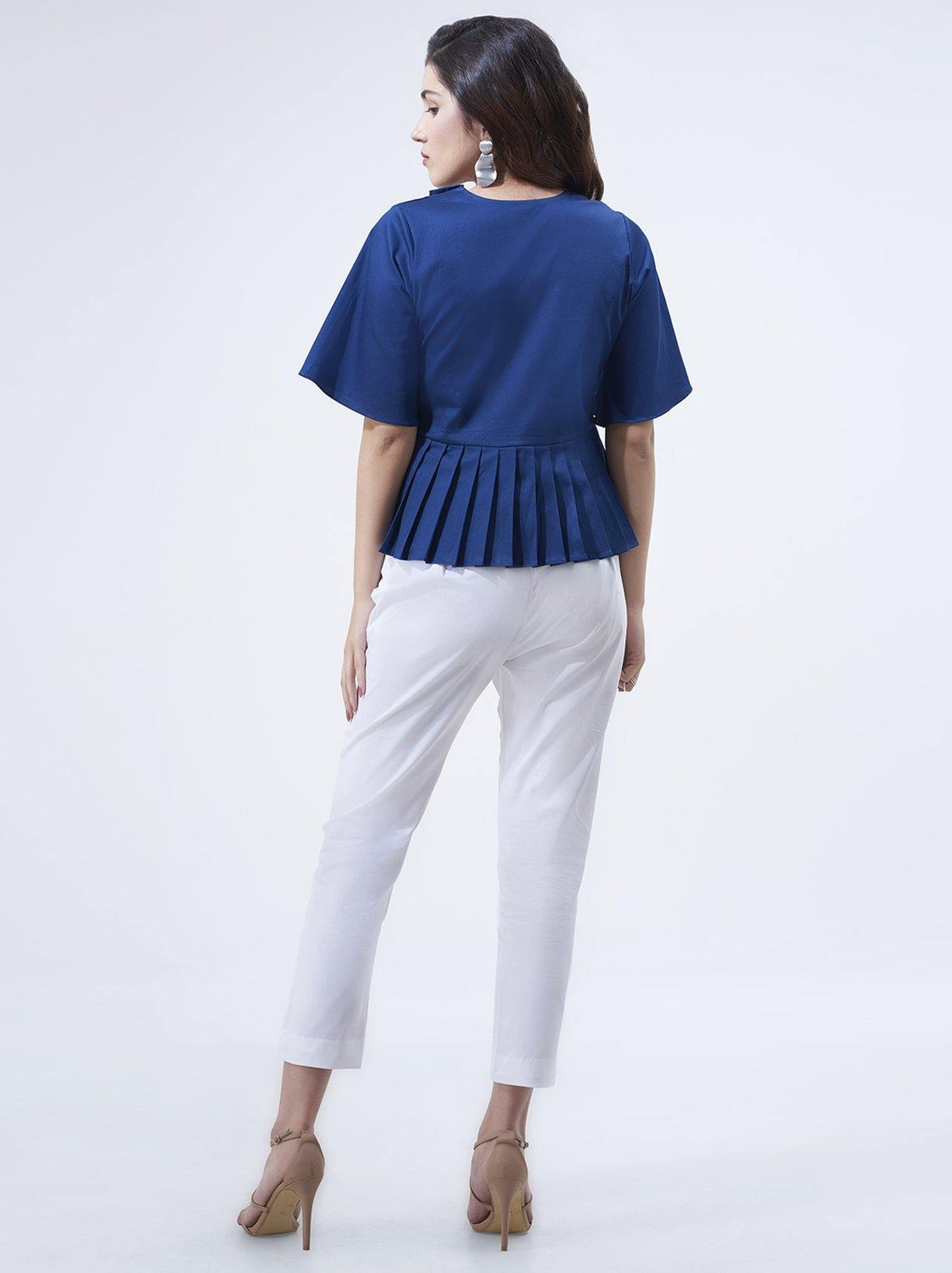Navy Blue Womens Top (GBWT1027) - GOOSEBERY