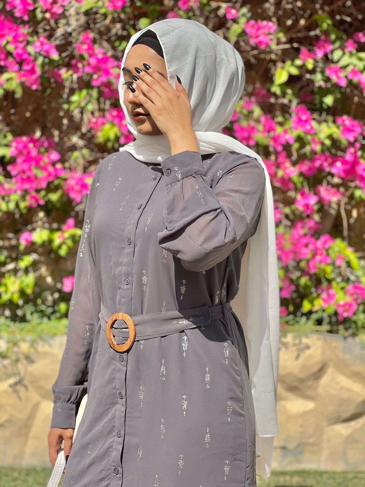 Ash Print Maxi Dress (GBF8003B) - G O O S E B E R Y®