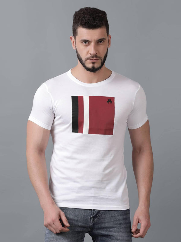White T-Shirt for Men (MAQUIRE 1001) - GOOSEBERY