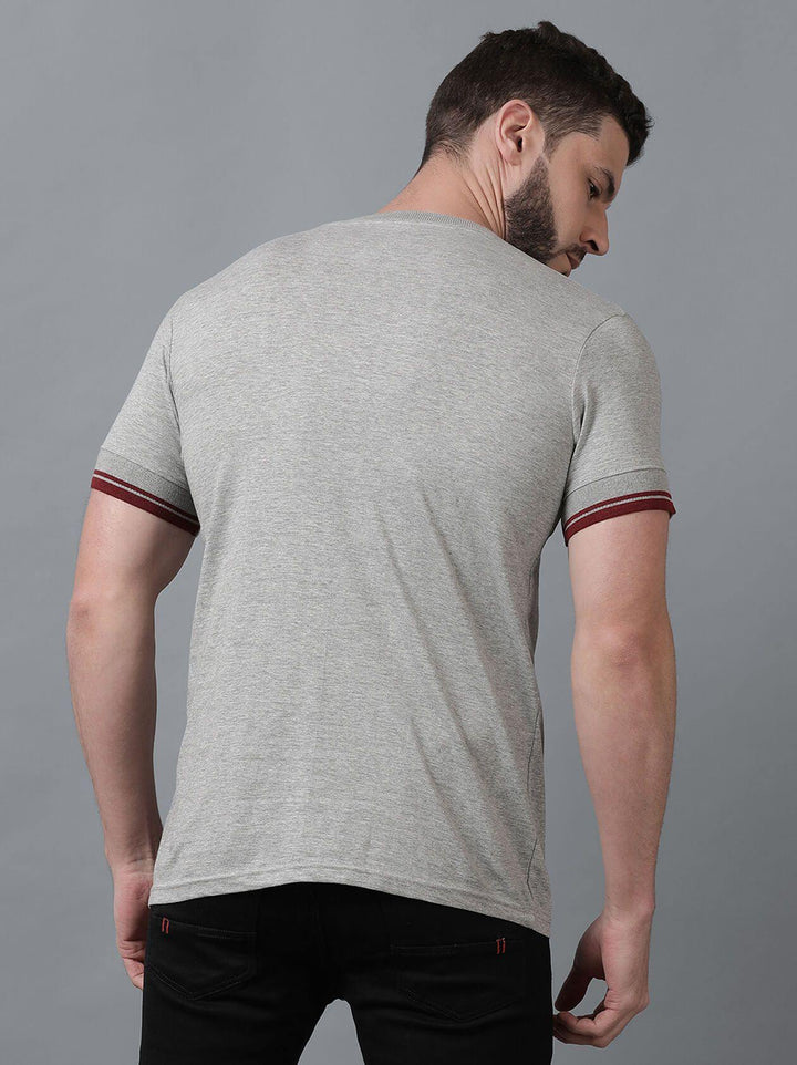 Grey T-Shirt for Men (MAQUIRE 1009) - GOOSEBERY