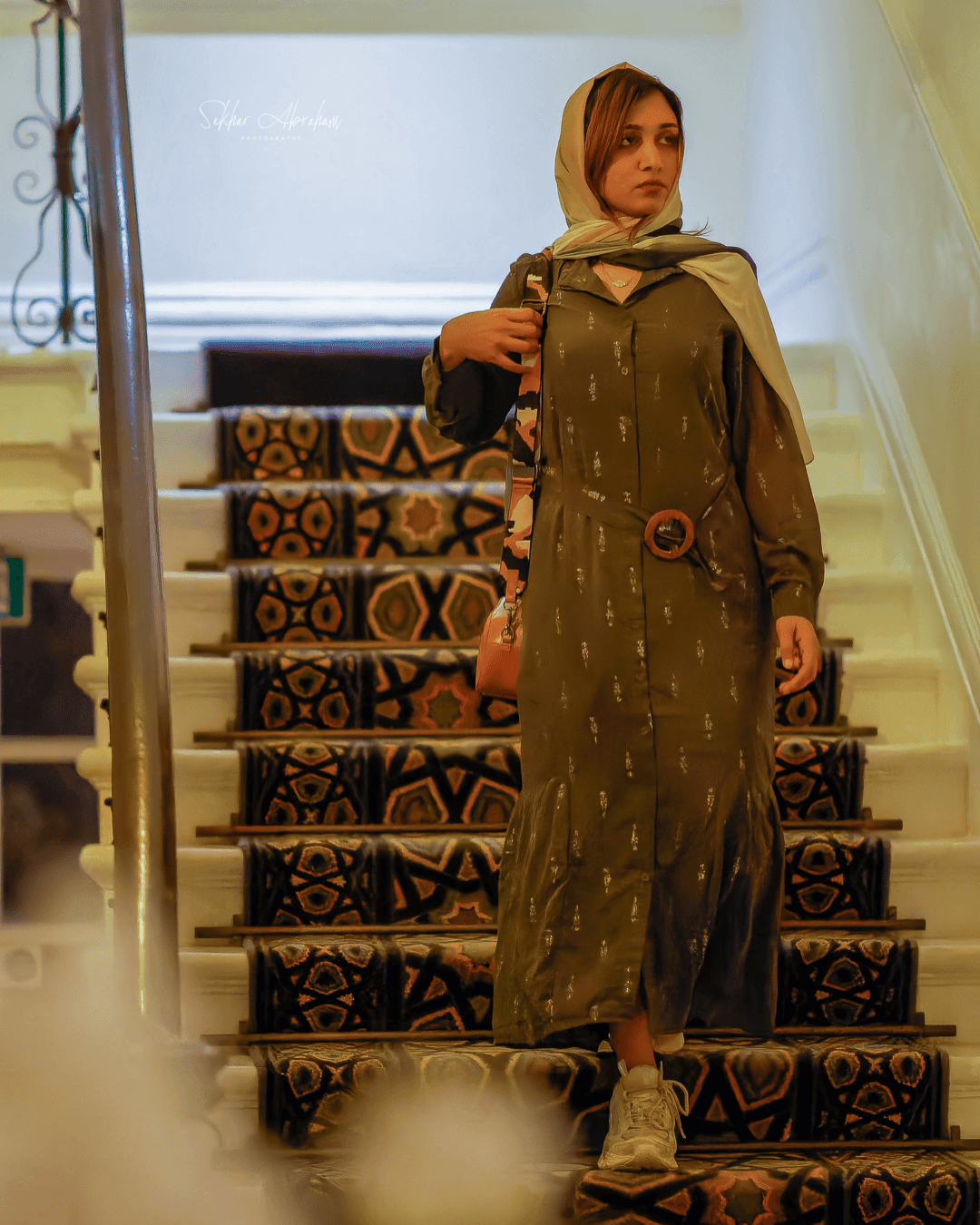 Ash Print Maxi Dress (GBF8003B) - G O O S E B E R Y®