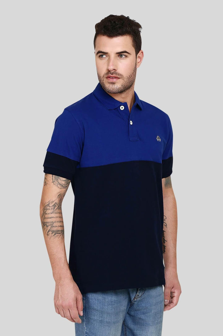 Blue Polo T-Shirt for Men (UVA BLUE) - GOOSEBERY