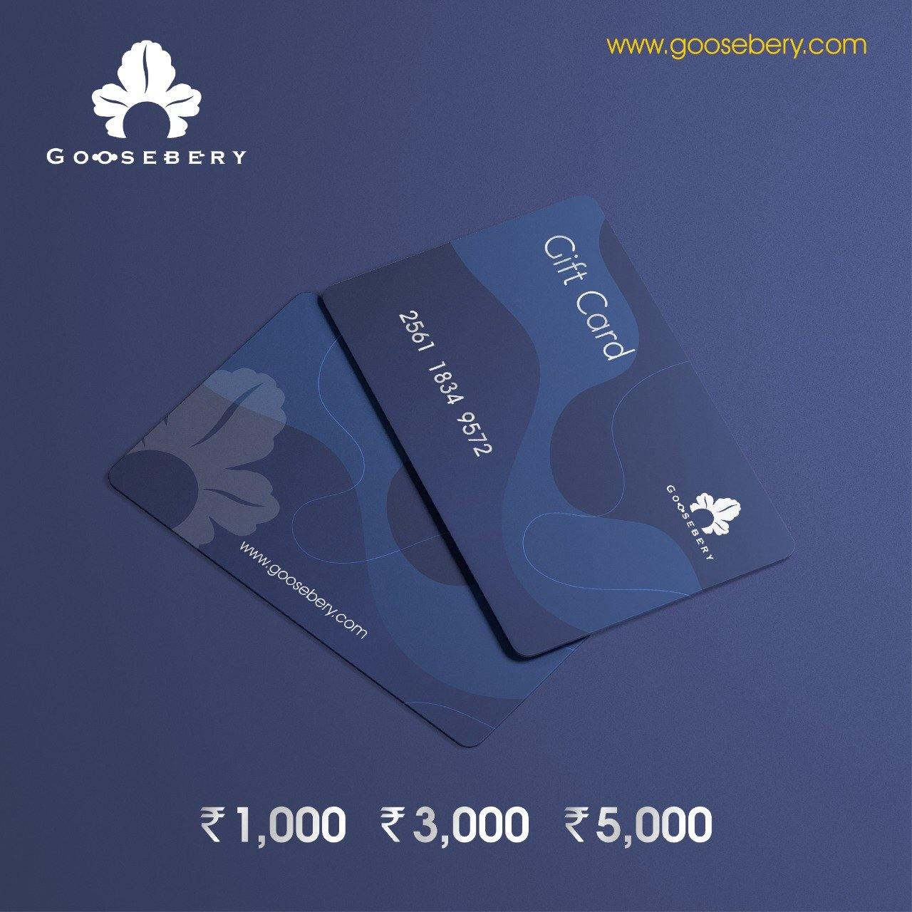 GOOSEBERY PHYSICAL GIFT CARDS - GOOSEBERY