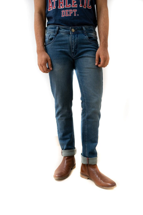 Blue Denim Jeans for Men (GBDNM1307) - GOOSEBERY