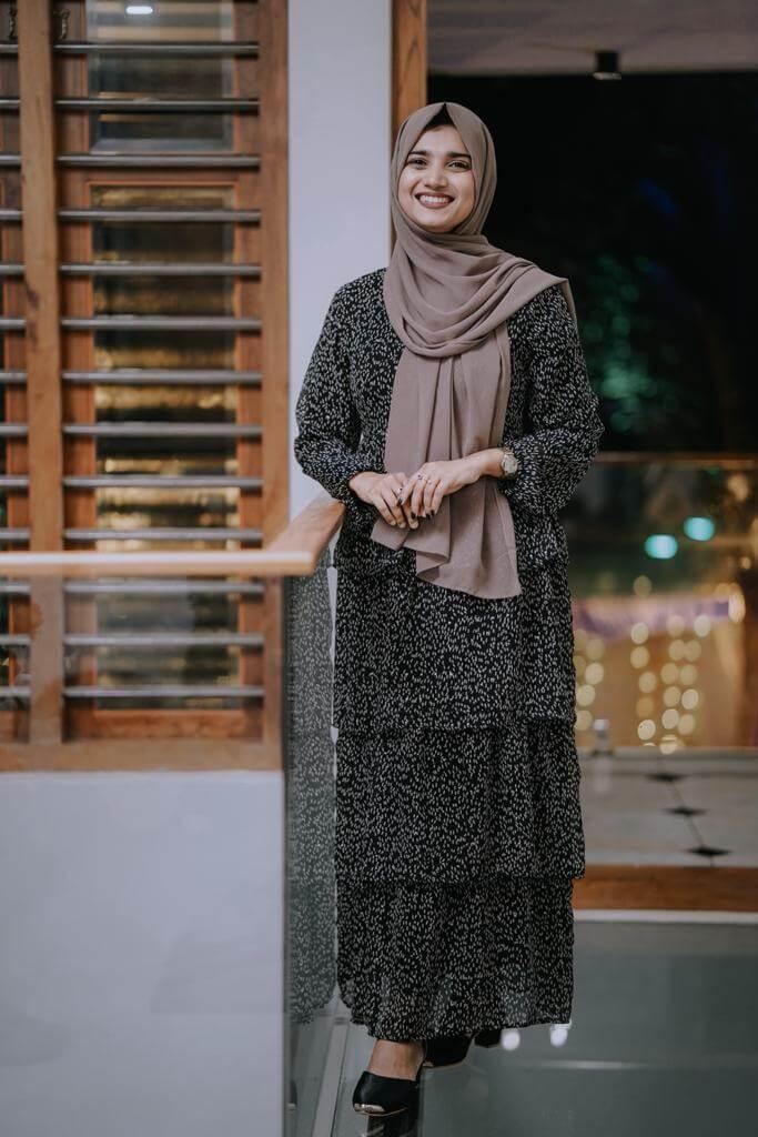Black and White Polka Dot Maxi Dress (GBF8005A) - G O O S E B E R Y®