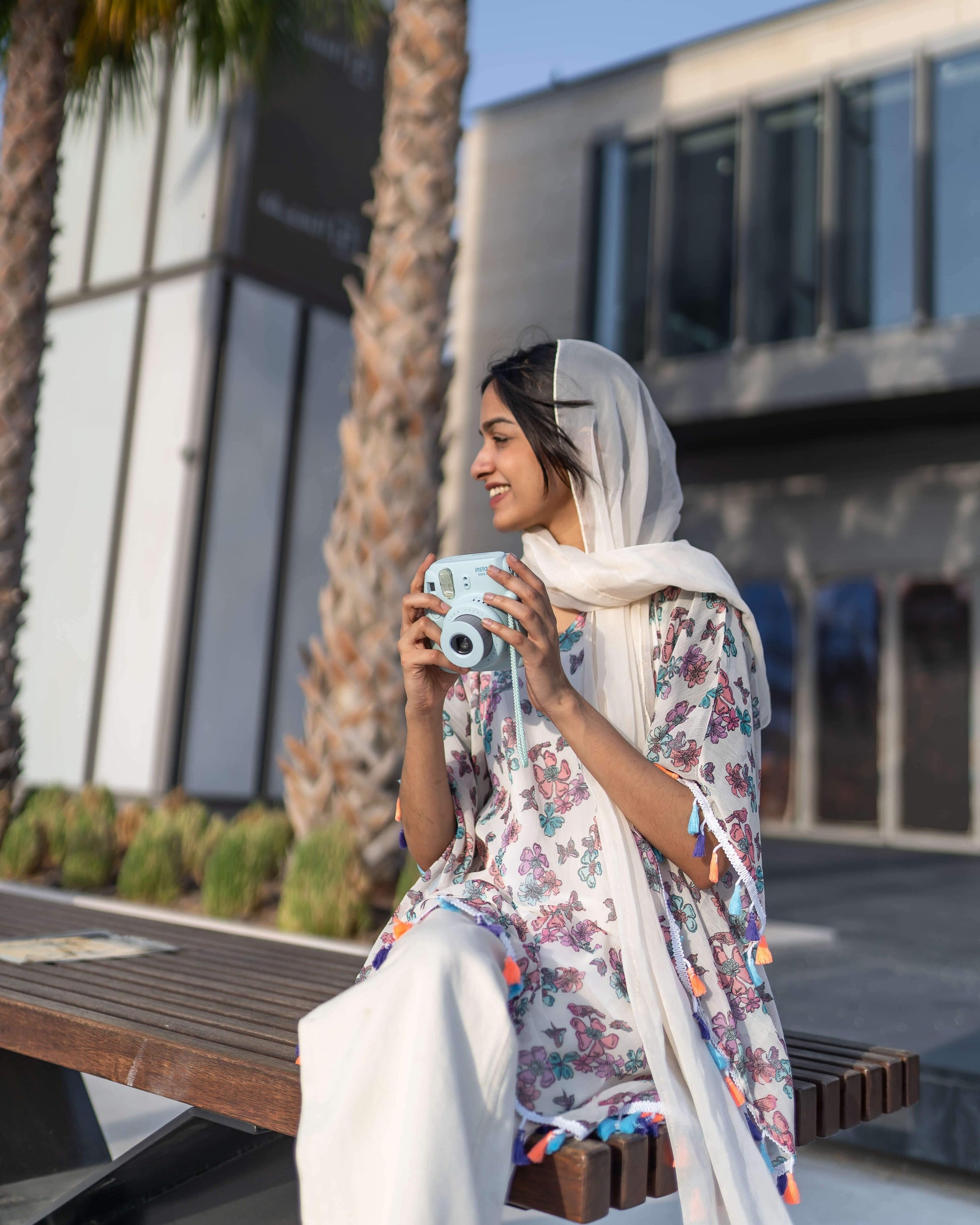 Polka dot Kaftan Top with lace detailing (GBF7012) - GOOSEBERY
