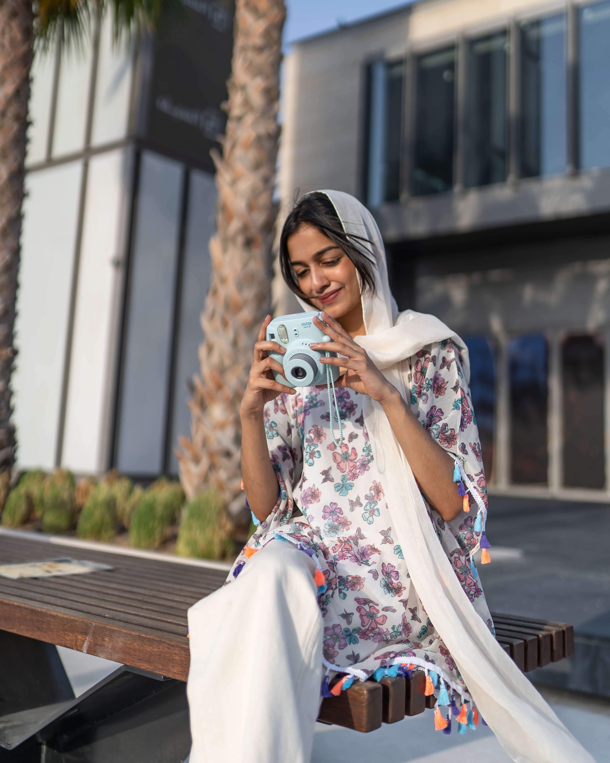 Polka dot Kaftan Top with lace detailing (GBF7012) - GOOSEBERY